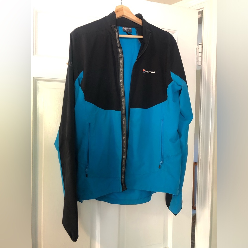 Men's Black and Blue Performance Jacket